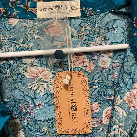 Natural Life Rebecca Midi Dress XXL Floral Bohemian Patchwork BNWT - Picture 3 of 10